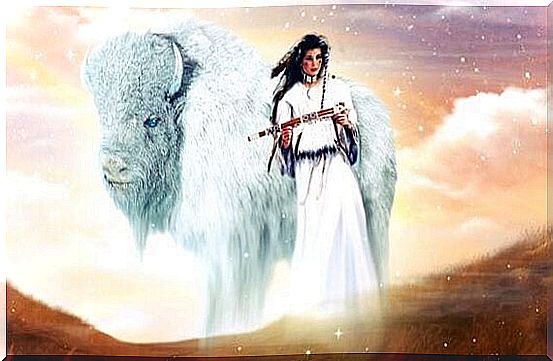 The white bison woman, a wonderful Native American legend