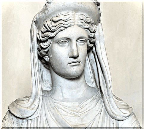 The bust of Demeter