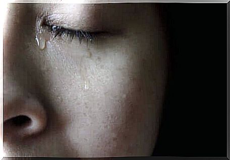 A woman who cries because we have disappointed her expectations.